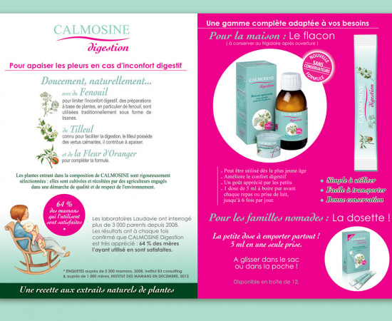 INTERIEUR CARTELLETTE A5 distribuée aux mamans dans les maternités.