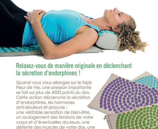 AFFICHE A3 pour le tapis d'acupression Shantimat.