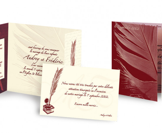 MARIAGE SUR LE THEME DE L'ECRITURE.