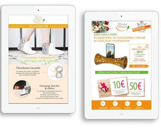 CREATION WEB DESIGN : Exemple de Newsletter.